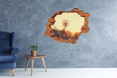 Hole in the wall sticker Dandelion