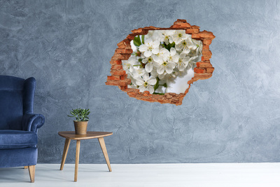 3D wall hole Flower garden behind the wall