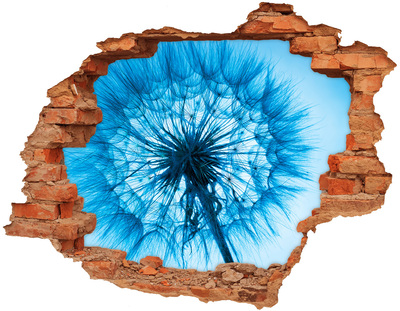 Hole wall sticker The underwater world in blue tones