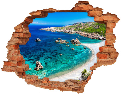 Hole wall sticker Caribbean Bay