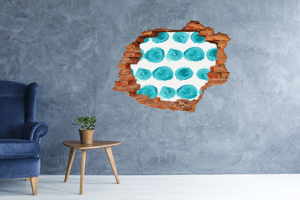 3D wall hole Turquoise Waters in the Hole