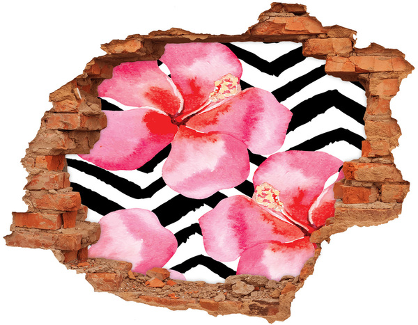 Hole in the wall decal Flower Hole in the Wall