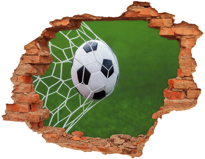 Hole wall sticker Ball in the goal