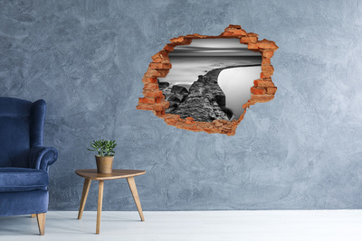 Hole in the wall sticker Stone boulevard by the sea