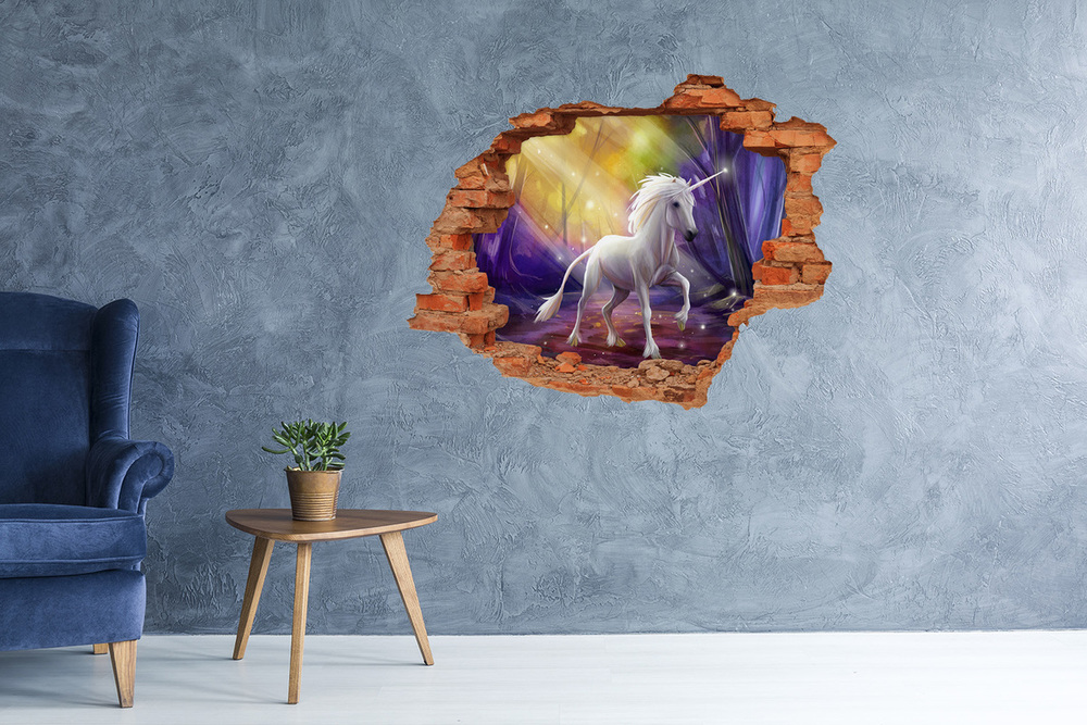 Hole wall sticker Unicorn