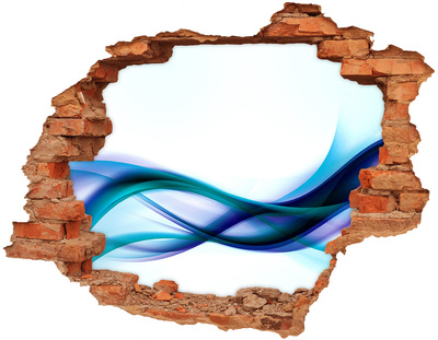 Hole wall sticker Wave abstraction