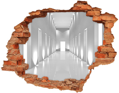 Hole wall sticker Corridor