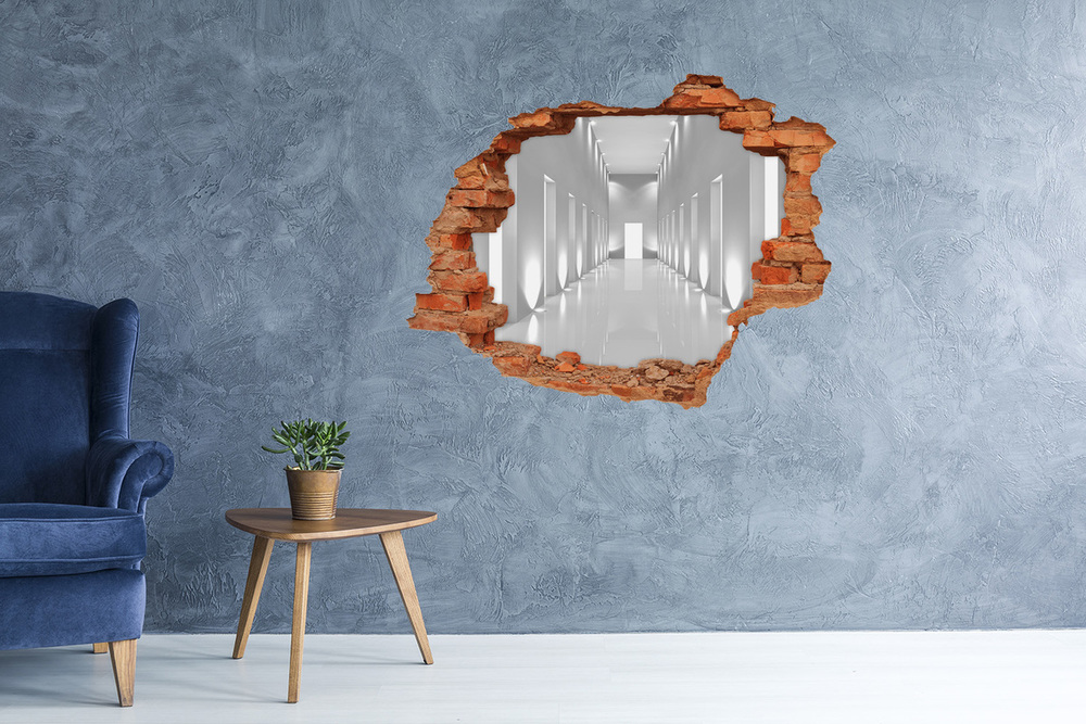 Hole wall sticker Corridor