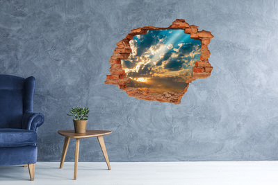 Hole wall sticker Sky with clouds at sunset