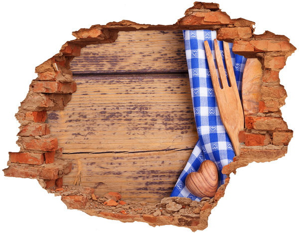 Hole wall sticker Culinary corner