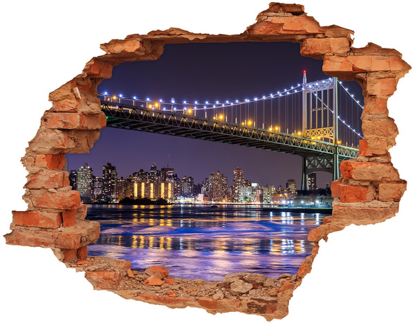 Hole in the wall sticker The bridge at night