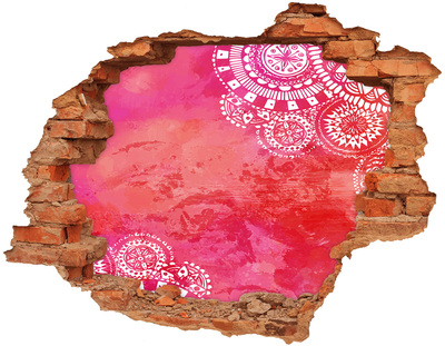 Hole in the wall sticker Colorful hole in the wall