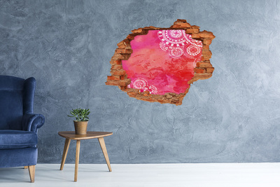 Hole in the wall sticker Colorful hole in the wall