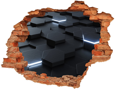 Hole wall sticker Modern space behind the walls