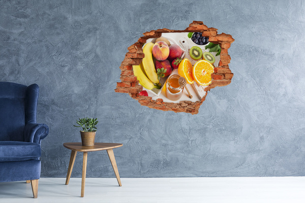 Hole in the wall sticker Fruit paradise with honey