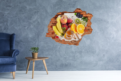 Hole in the wall sticker Fruit paradise with honey