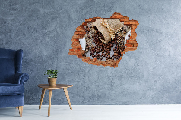 Hole in the wall sticker Coffee with milk