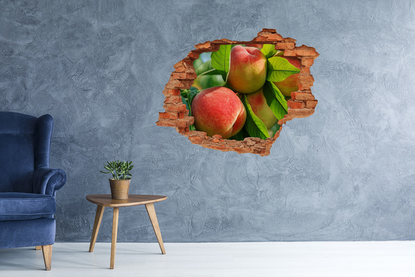 Hole in the wall sticker Peaches