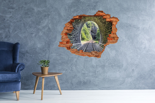 Hole in the wall decal Railway tunnel