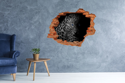 3D wall hole leopard