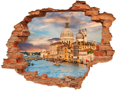 Hole wall sticker Venice at sunset