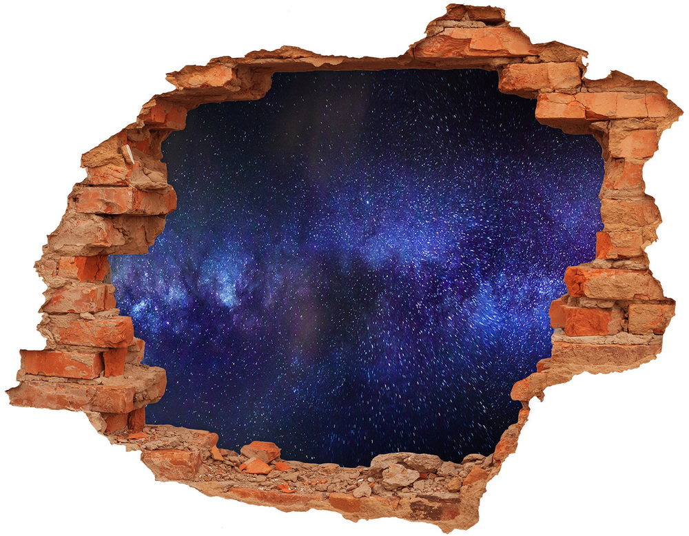 3D wall hole Milky Way