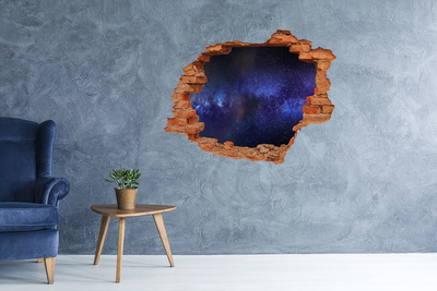 3D wall hole Milky Way