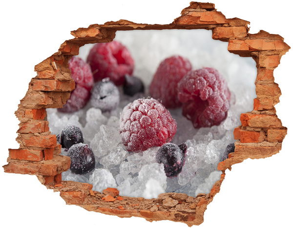 Hole wall sticker Frozen forest fruit