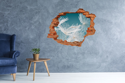 Hole in the wall sticker Dandelion seeds