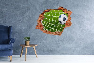 Hole in the wall decal Ball in the goal