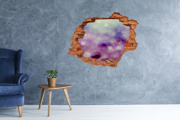 Hole in the wall sticker Colorful hole in the wall