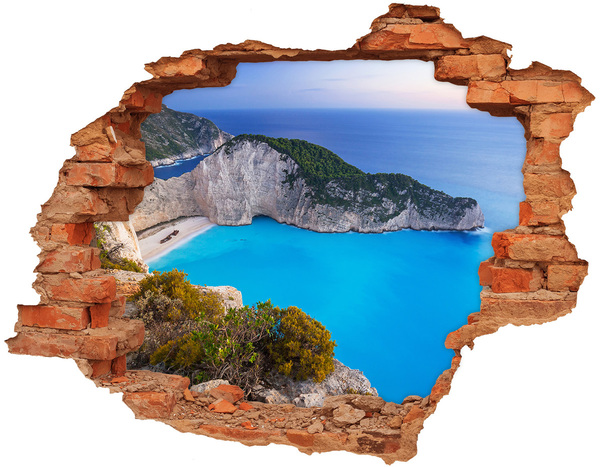 Hole wall sticker Zakynthos Bay