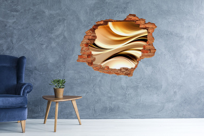 Hole wall sticker Abstract waves