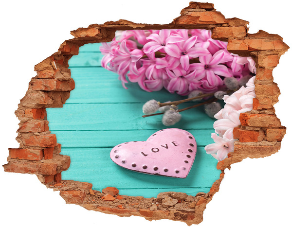 Hole wall sticker Without heart