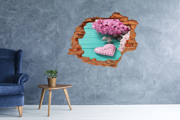 Hole wall sticker A heart full of love