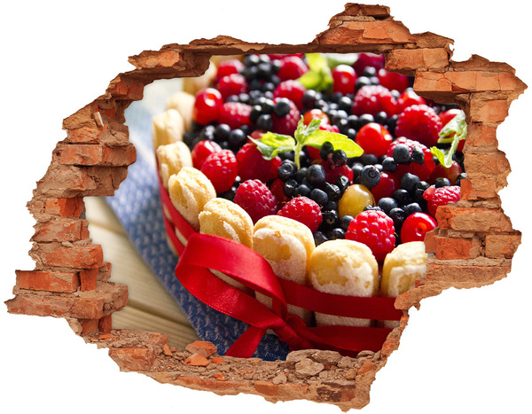 Hole in the wall decal Forest fruit cake