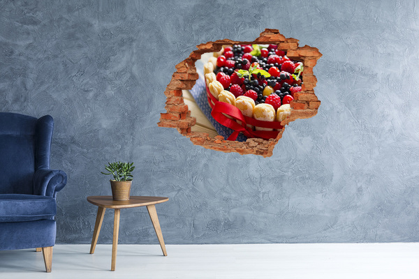 Hole in the wall decal Forest fruit cake