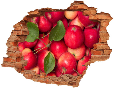 Hole in the wall decal Red apples