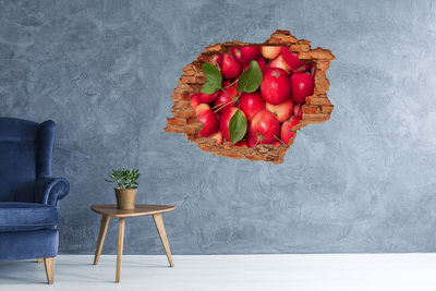 Hole in the wall decal Red apples