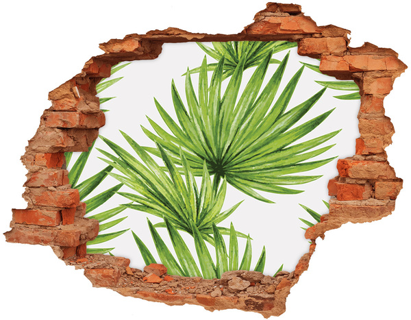 Hole in the wall sticker A tropical oasis in a hole in the wall
