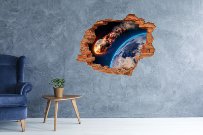 Hole wall sticker Falling meteor