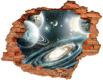 Hole wall sticker Geometric background