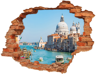 Hole in the wall decal Venice in the light of day