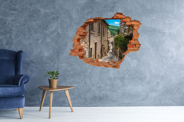 Hole in the wall sticker A charming town in Tuscany