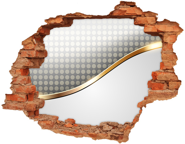 Hole in the wall sticker Broken mirror wall