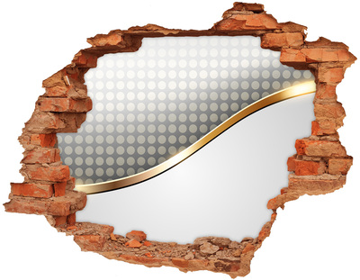 Hole in the wall sticker Broken mirror wall