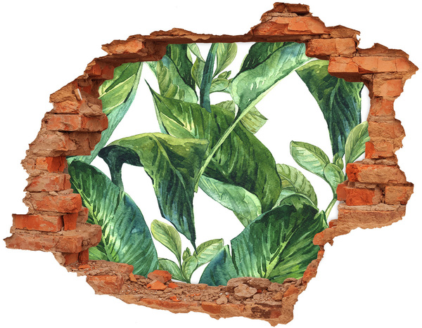 Hole in the wall sticker A green oasis in concrete