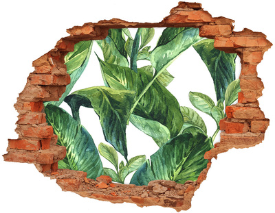 Hole in the wall sticker A green oasis in concrete