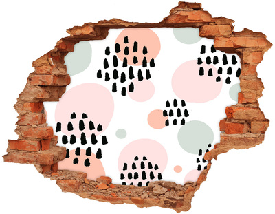 Hole wall sticker Tropical forest bridge