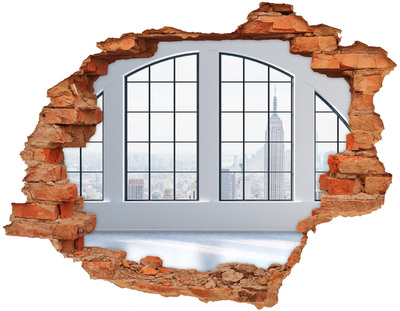 Hole in the wall sticker Abstract background